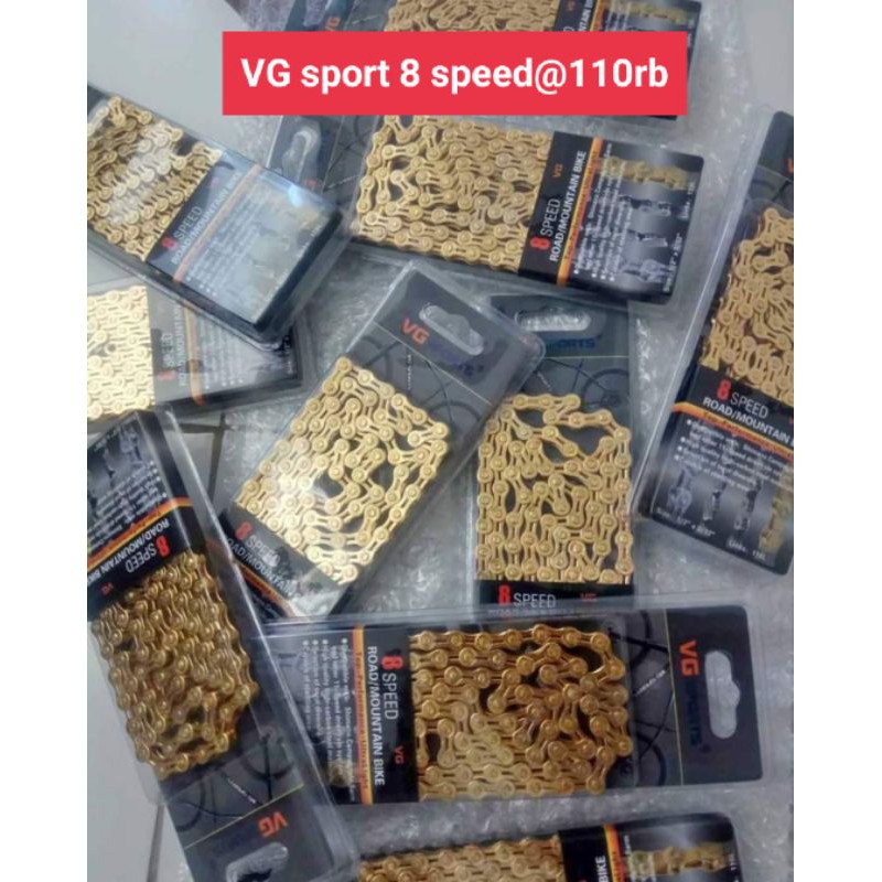 rantai VG sport by Shimano rantai VG sport gold 8 speed