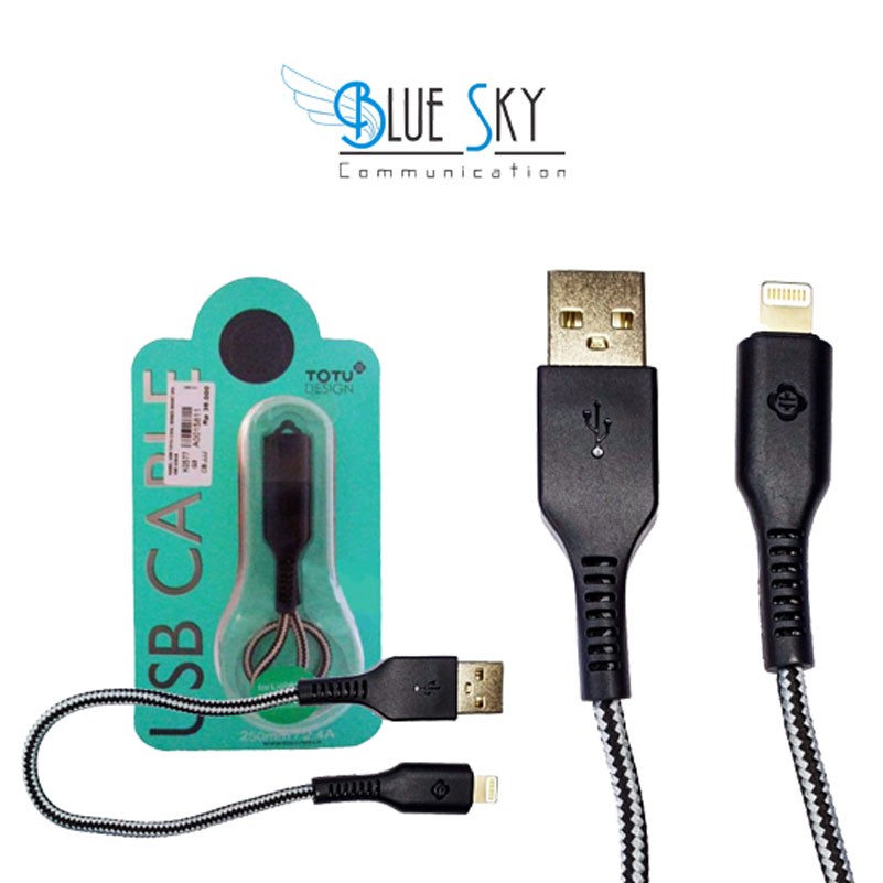 KABEL USB TOTU COOL SERIES SHORT 5 / 5S / 6 LIGHTNING