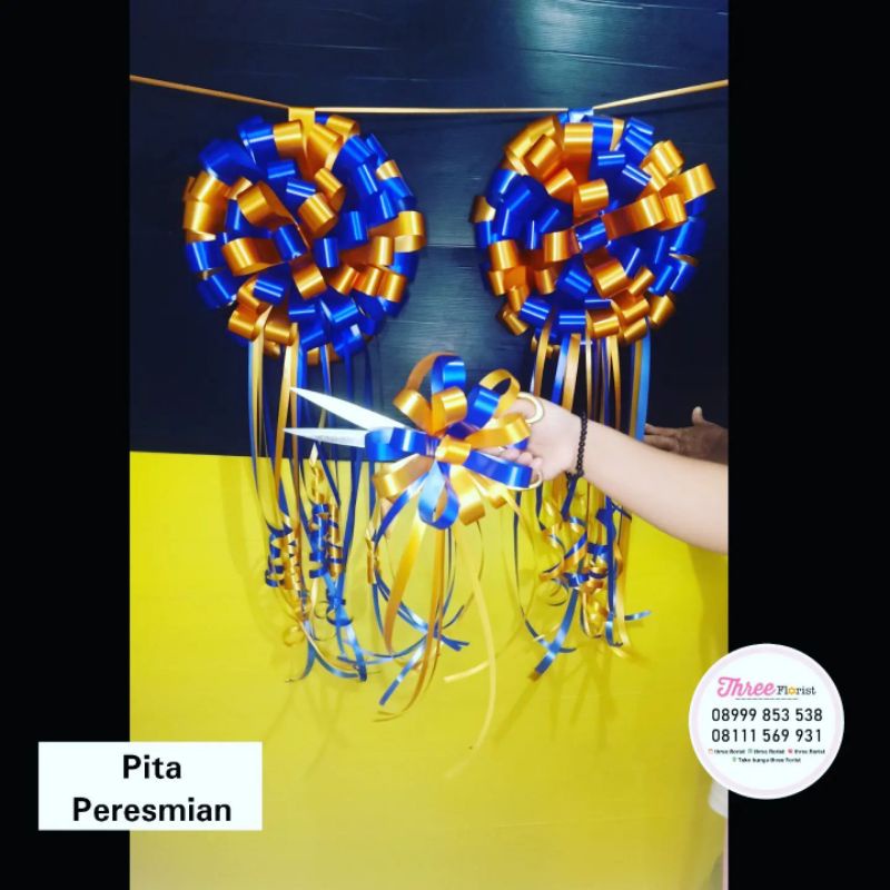 

pita peresmian pom pom / gunting pita peresmian / pita gunting opening