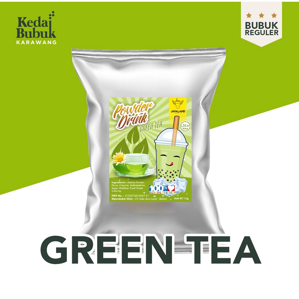 

Green Tea Bubuk Minuman Bubble Powder Original Javaland 1kg