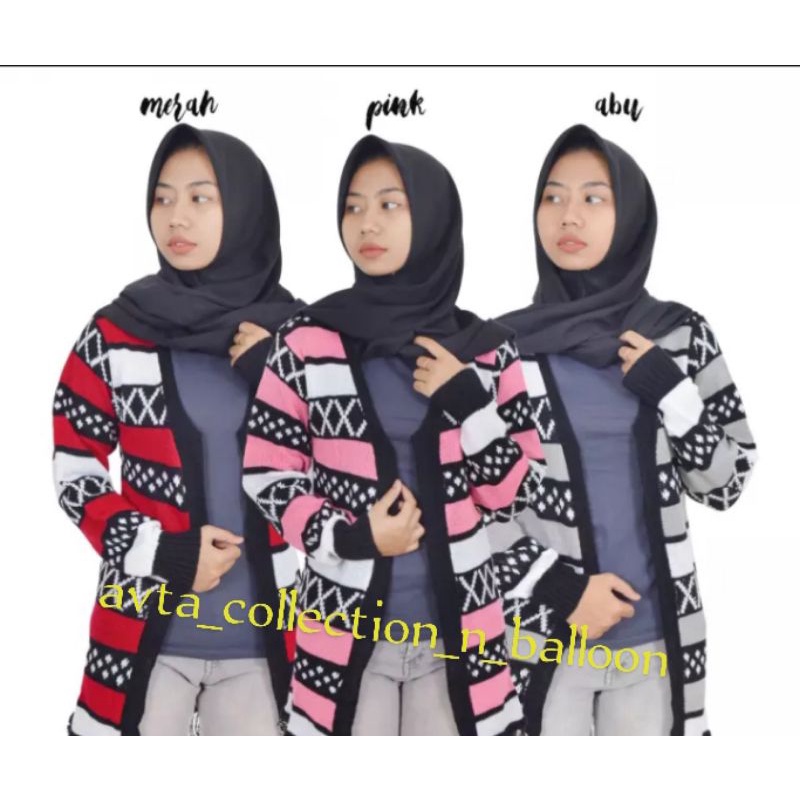 Cardigan Rajut Panjang / HINATA CARDY / Cardigan rajut