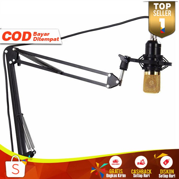 Taffware Arm Stand Mic Holder Lazypod Microphone Tiang Penyangga Mikrofon Studio Rekaman