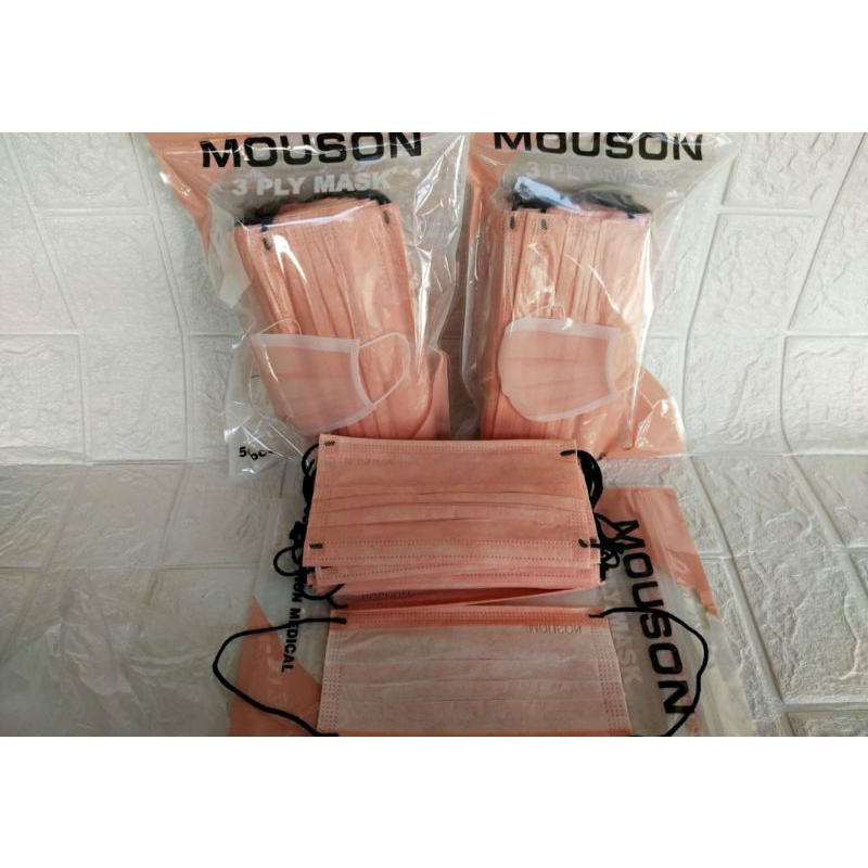 MASKER 3PLY MOUSAN NUDE PINK
