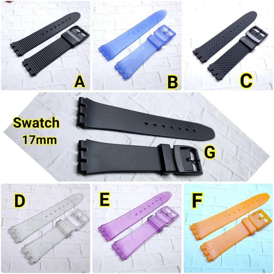 STRAP TALI JAM TANGAN SWATCH 17 MM