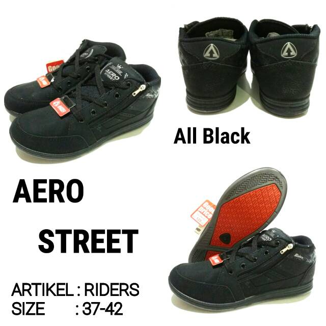 Sepatu sekolah unisex dewasa aero street riders murah baru