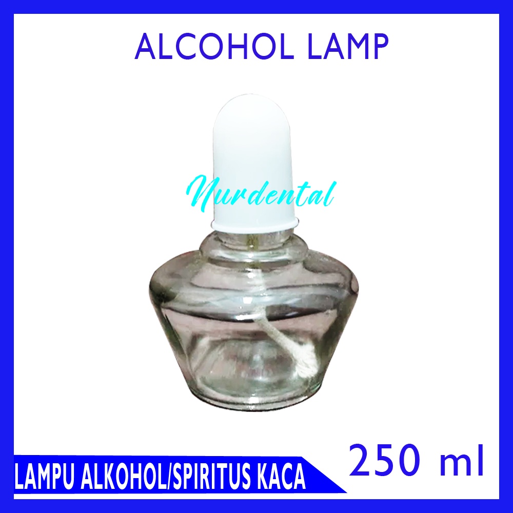 Lampu alkohol Spiritus Alcohol Lamp dental kaca