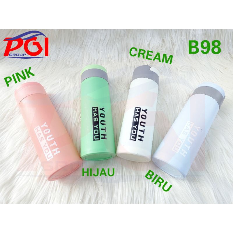 DC B ( B98 ) BOTOL KACA YOUTH HAS YOU / BOTOL MINUM / TIDAK BISA MEMILIH