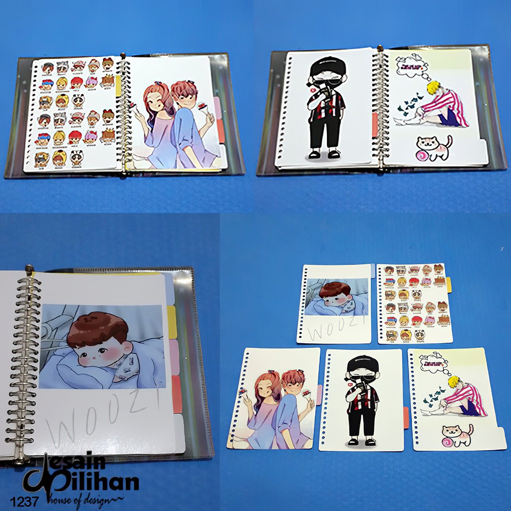 

Pembatas Binder Kartun Woozi SVT Polos 2 Ring,6 Ring,20 Ring,26 Ring 1 Set 5 Lembar Laminasi Glossy