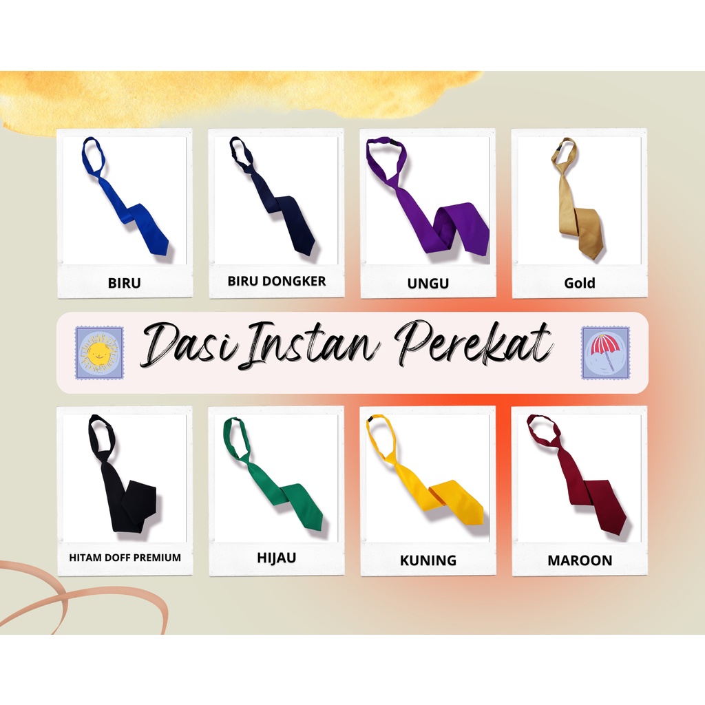 DASI HITAM POLOS DASI HITAM INSTAN