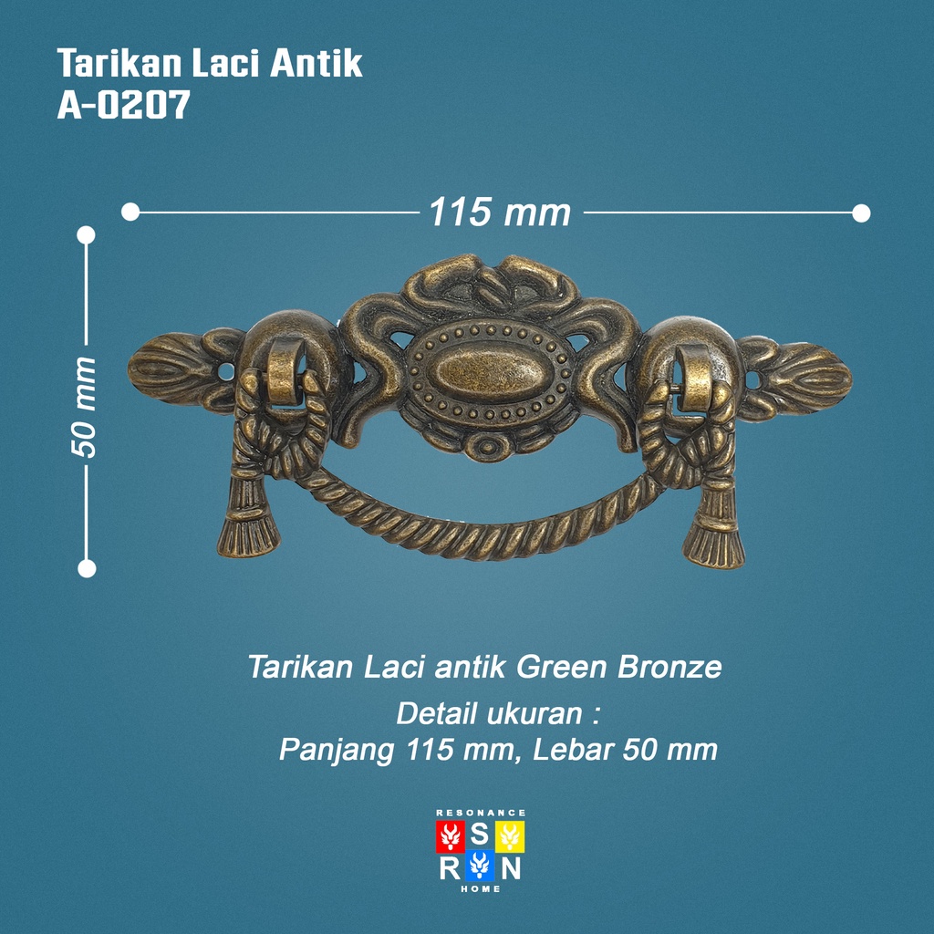 Tarikan Laci Antik Vintage C-0204 / Antique Drawer Handle Resonance Home