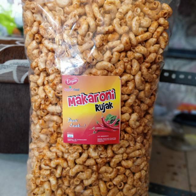 

Makaroni jumbo rujak pedas manis gurih enak doyan dijamin super murah harga grosir krenyez mantul