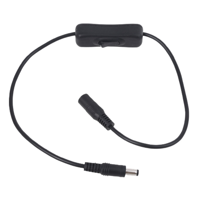 VIVI   50cm 5.5x2.5mm Male to Female Extension Cable with On Off Switch for LED Strip Light CCTV Camera Laptop and mord Device