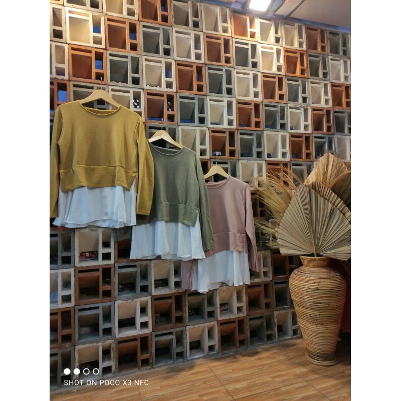 Atsan rajut kombinasi