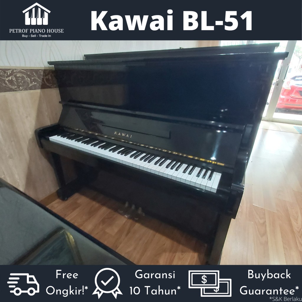Kawai BL 51 Upright Piano Bekas Second