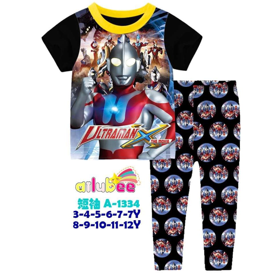 Baju Tidur Anak Lengan Pendek Ultraman PJMS457