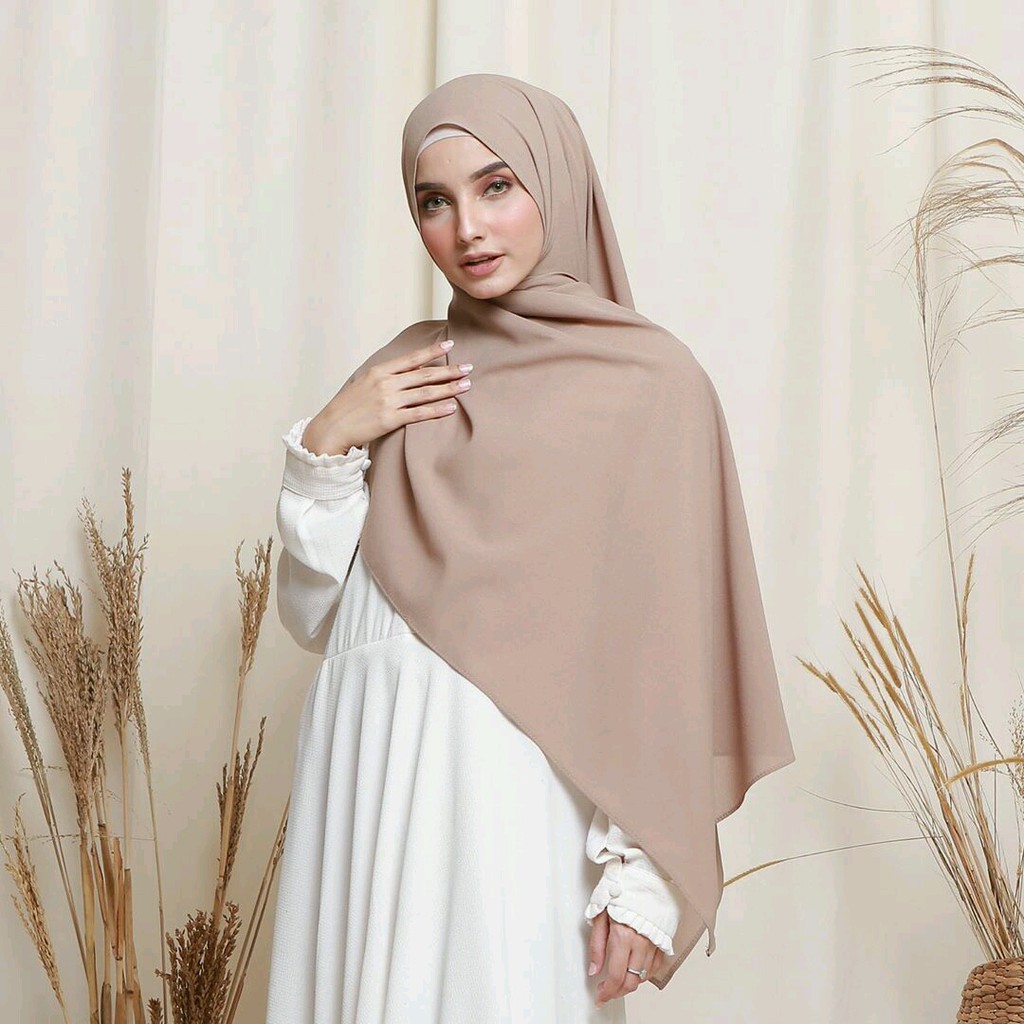 [ COD ] BEST QUALITY - Pashmina Sabyan Premium Diamond Italiano Wollycrepe Lembut Mudah Di Atur | Grosir Kerudung Jilbab Pasmina Termurah-Millo