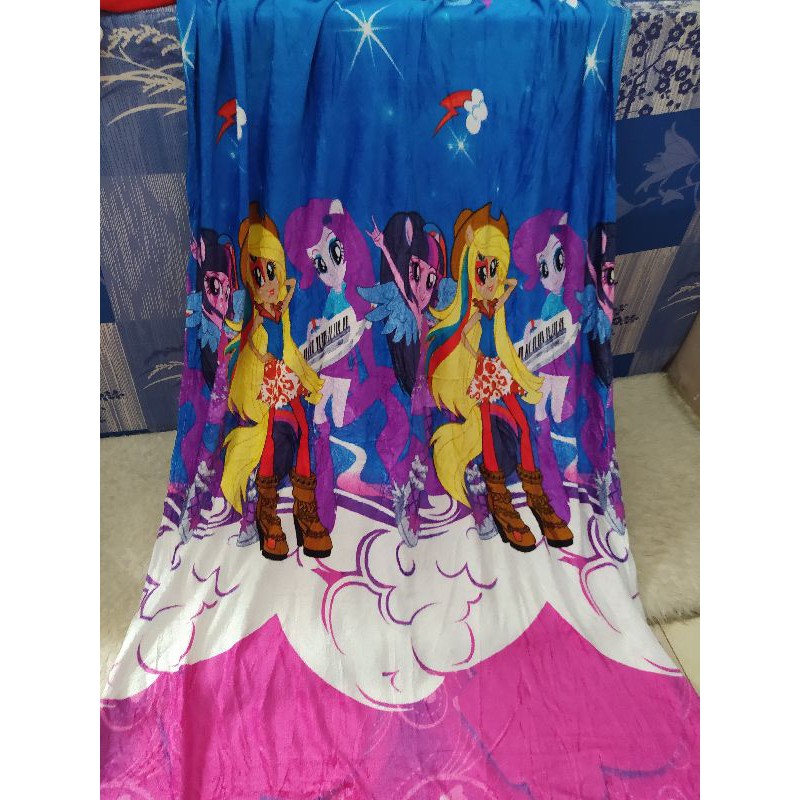 Selimut Anak Motif Little Pony / Selimut Karakter Pony / Selimut Motif Pony
