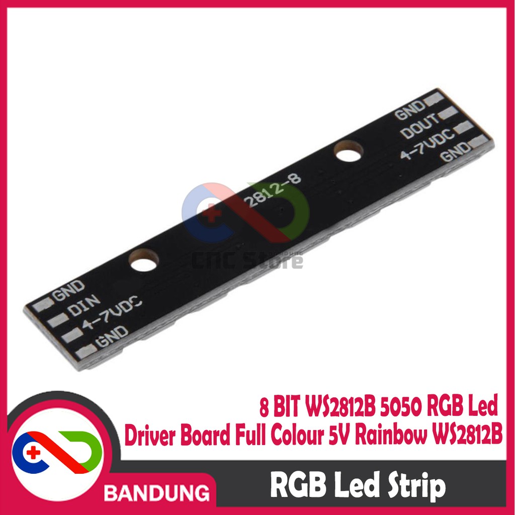 8 BIT WS2812B 5050 RGB LED DRIVER BOARD FULL COLOR 5V RAINBOW WS2812B