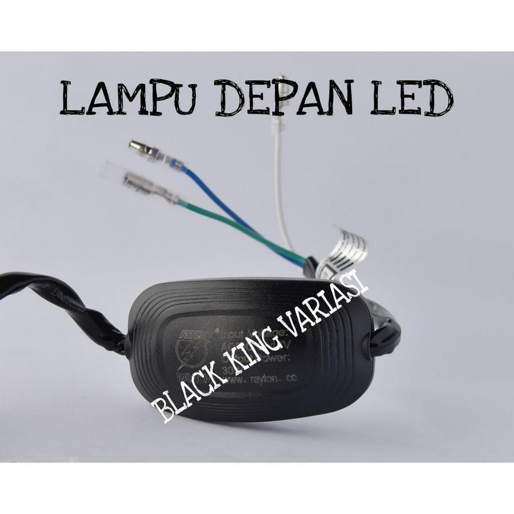 Lampu Depan RTD M02D 3 Sisi 3 Mata LED Lampu Led Motor Led Headlamp Bohlam Motor RTD M02d Original AC-DC