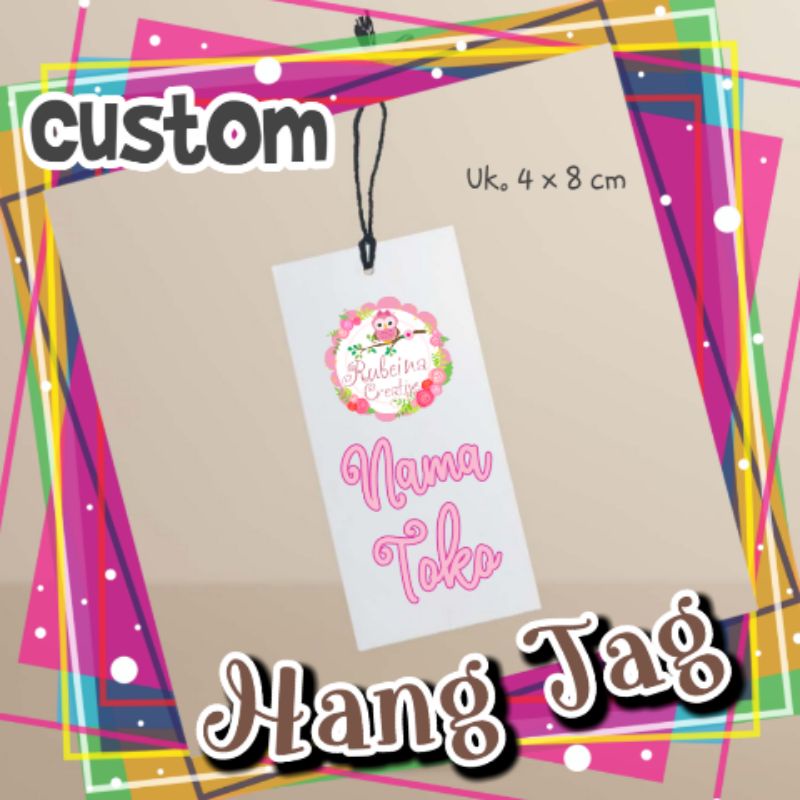

(1 pack) Custom Hang Tag
