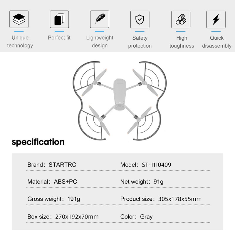 STARTRC Quick Release Protective Propeller Guards for DJI Mavic 3 / Mavic 3 Classic