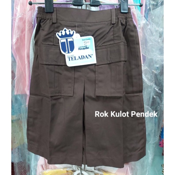 

SERAGAM TELADAN Rok Kulot Pendek Pramuka SD/Bawahan Pramuka