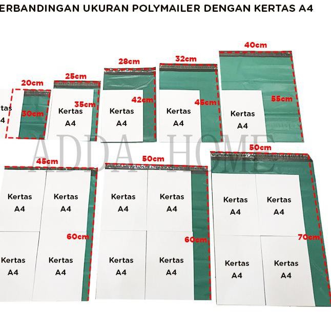 

Terbaru Polymailer Plik Packing Online 25x35 cm Hijau Tua (100pcs) H0V
