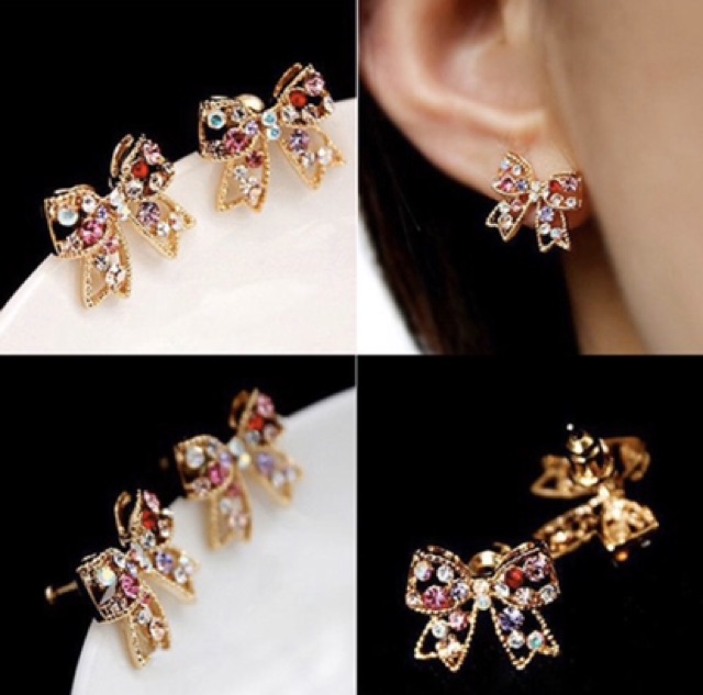 Anting stud Wanita Bowknot