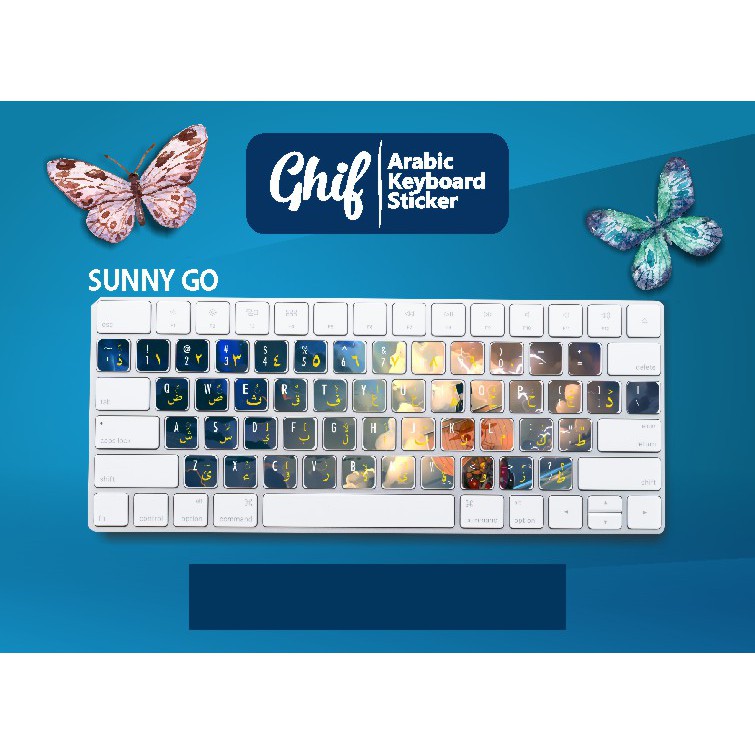 Stiker Sticker Keyboard Arab Arabic ghif SUNNY GO