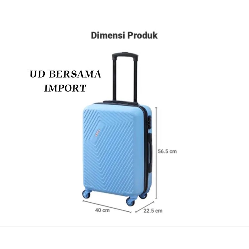 SUPERCASE Koper 20Inc Macaroon Biru/Luggage Travel