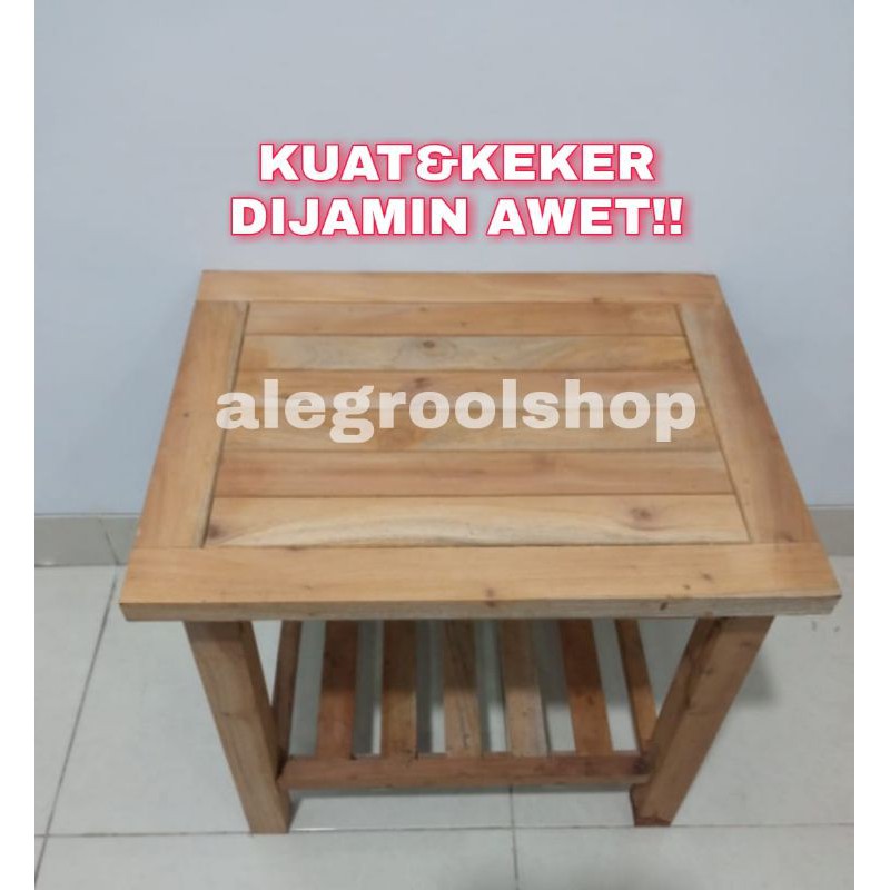 MEJA KAYU KECIL,KUAT,&amp;KEKER MEJA OUTDOOR MEJA INDOOR