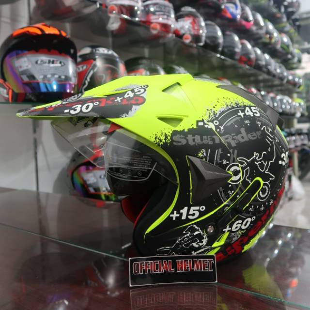 HELM JPR Semi Cross Yellow Black