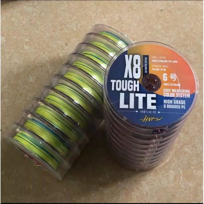Senar PE X8 Saltwater Special Harrow Tough Lite Multicolour 100m/Roll