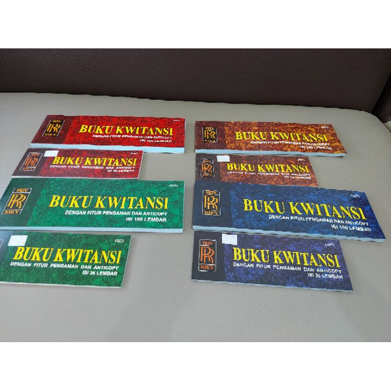 

BUKU KWITANSI KUITANSI PANJANG KECIL SEDANG BESAR 36 50 100 LEMBAR KIKY