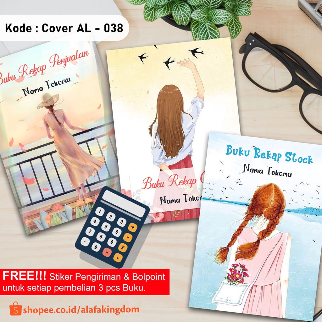 

AlafaKingom 038-040 Buku Rekap Keuangan Penjualan / Buku Rekap Stock / Buku Rekap Order / Buku Catatan Online Shop