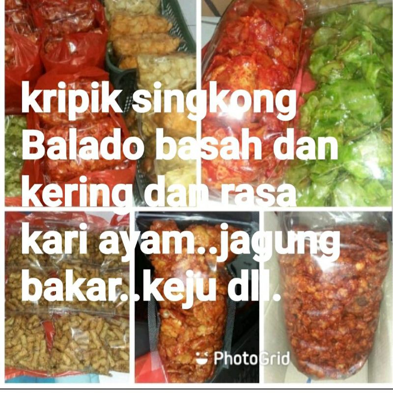 

KERIPIK SINKONG BALADO BASAH,KERING DLL