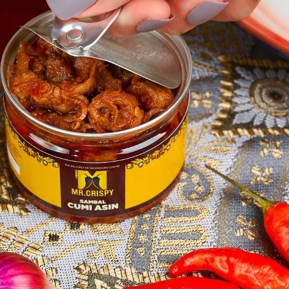 

❈ Sambal Cumi Asin/Pete/Bajak Ebi/Teri Medan Sambel Mr.Crispy ➤