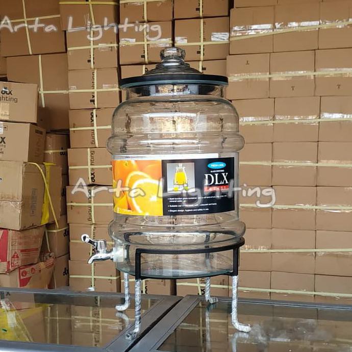 Dispenser Kaca Dlx Galon Air Bonanza Seal Isi 14.5 Liter