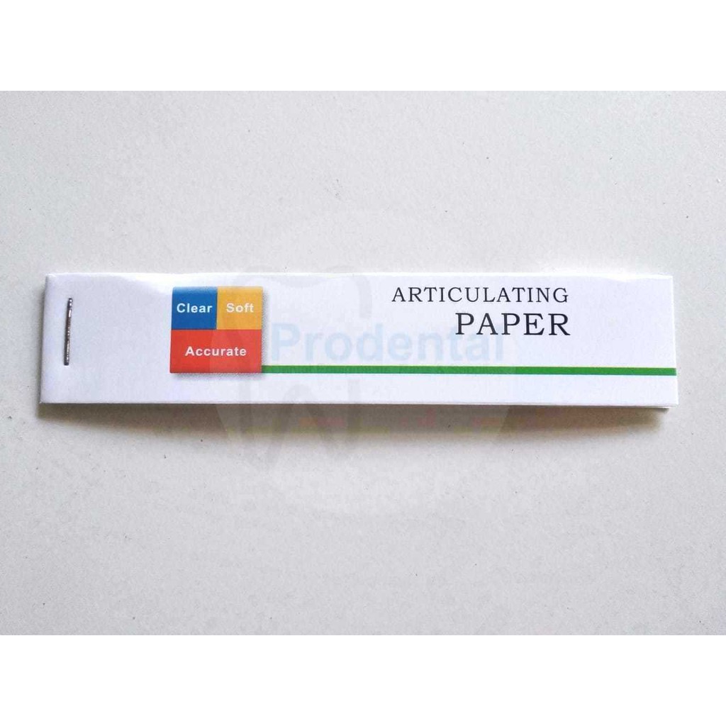 Articulating Paper Straight / Kertas Artikulasi Gigi (Blue / Red).