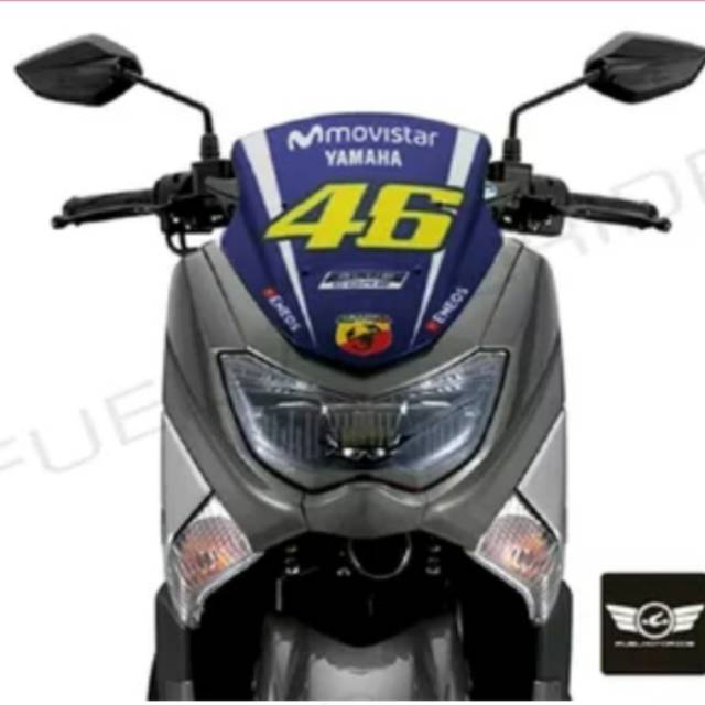 Stiker Decal windshiel Yamaha NMAX / visor M1 Movistar VR 46