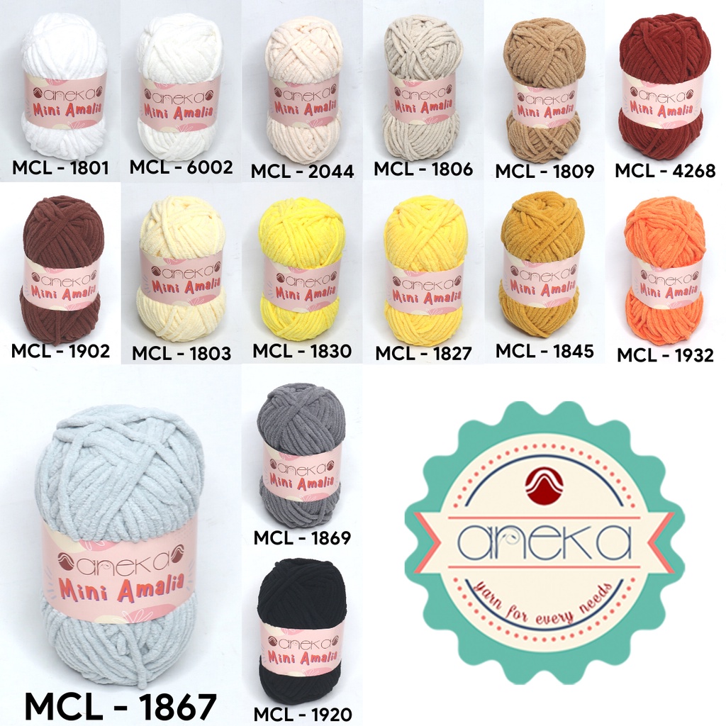 KATALOG - Benang Rajut Mini Amalia / Small Chenille Yarn