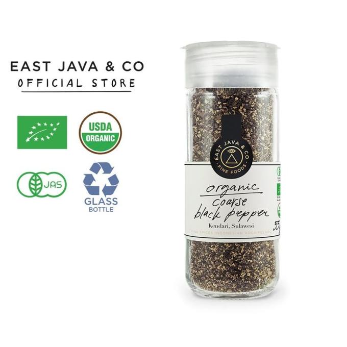 

East Java & Co Organic Coarse Black Pepper - 55g (Lada Kasar Organik)