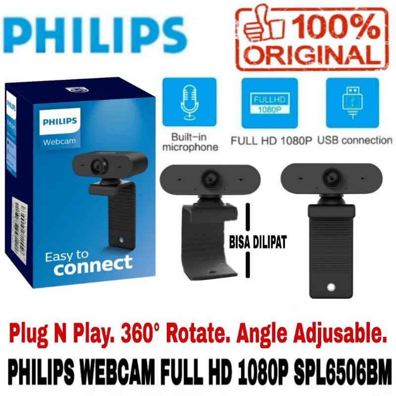 PHILIPS WEBCAM FULL HD 1080P SPL6506BM