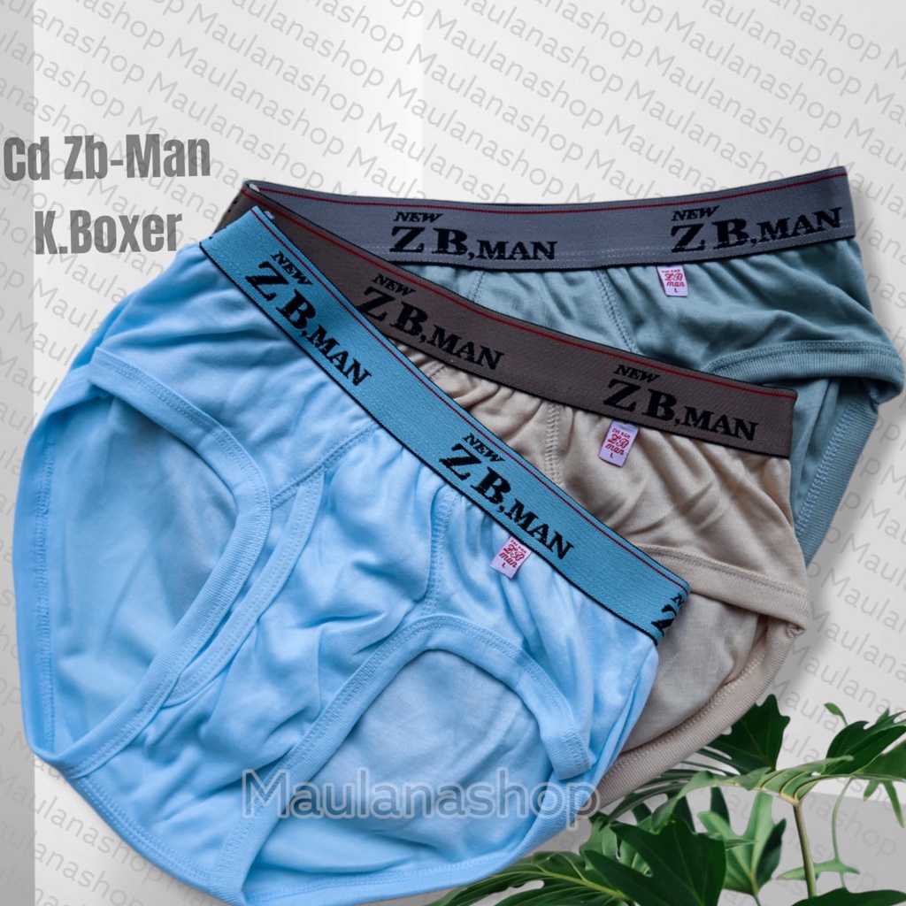 Cd pria Zb man | Celana dalam pria 6pcs katun | Cd Zb man Karet Boxer Khusus Jumbo