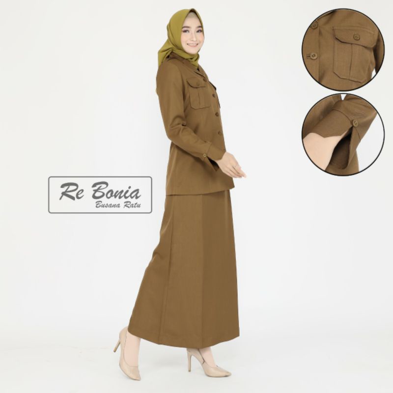 BLAZER RE BONIA/ SERAGAM PNS/SERAGAM GURU/KHEKI TUA/PEMDA ACEH / ROK A/CELANA