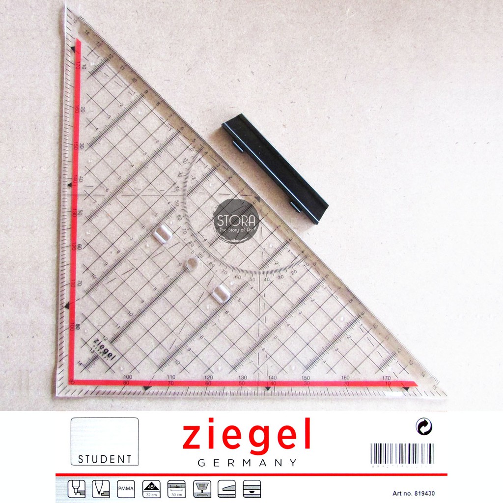 ROTRING ZIEGEL SEGITIGA PEGANGAN Penggaris Dewa