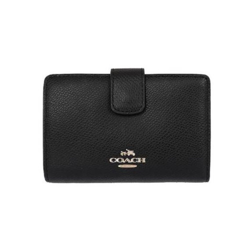 Coach Corner zip Medium Crossgrain Leather Zip Wallet