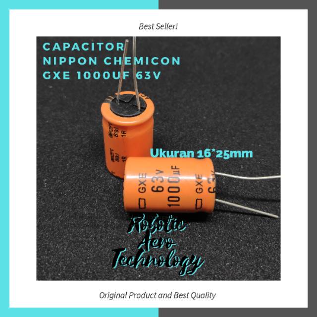 KAPASITOR 1000UF 63V ELCO 1000UF 63V