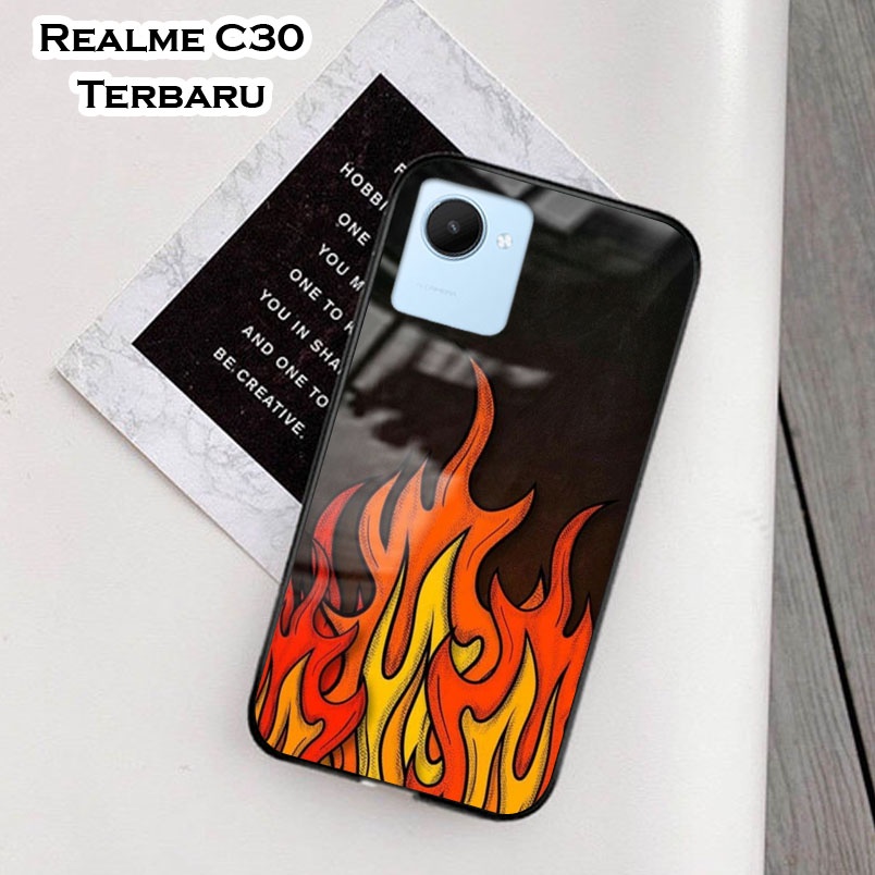 Softcase Glass Kaca Realme C30 Terbaru [FC31] Case Motif Realme C30 - Casing Hp Realme C30 - Case Hp