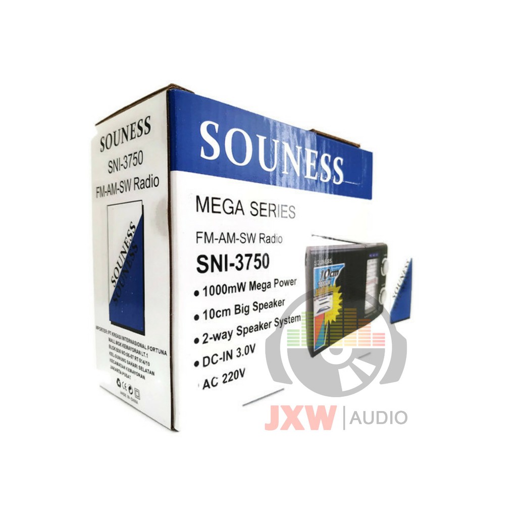 RADIO PORTABLE MURAH SOUNESS SNI 3750 / RADIO INTERNASIONAL SNI-3750 / RADIO JADUL 3750